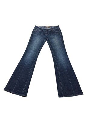 Paige Dark-Wash Denim Women's 26 Laurel Canyon Low rise bootcut Jeans (F477)